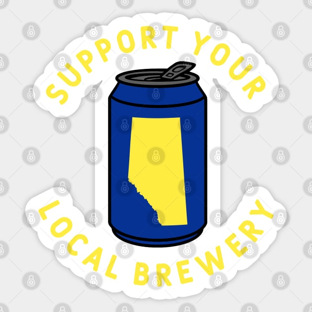 Support Your Local Brewery Alberta Sticker by fearcity